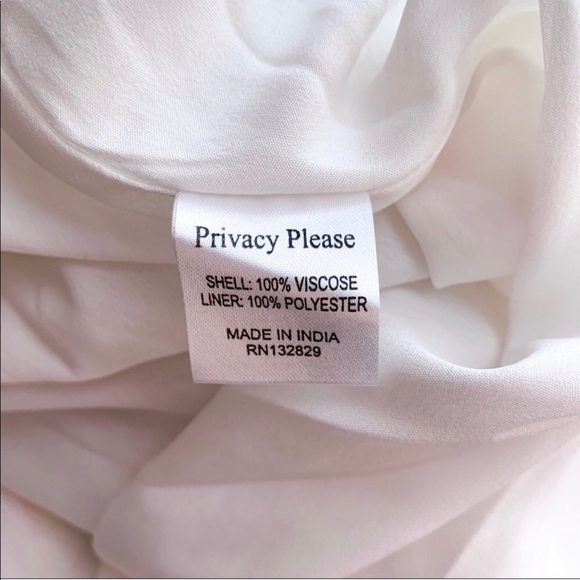 NWOT Privacy Please Krause White Floral Maxi Dress - Picture 6 of 6